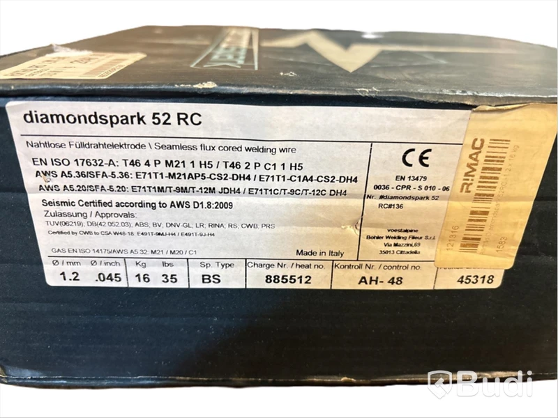 Rörtråd Böhler, Diamondspark 52 RC, 1,2mm, 16 kg